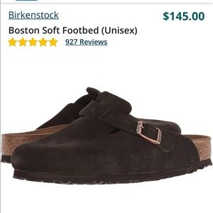 Birkenstock Boston Soft Footbed - Mocha Suede